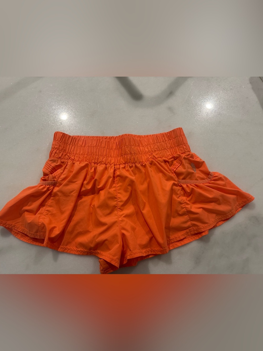 FP Movement Get Your Flirt On Shorts Burnin Up Orange Size M - Picture 2 of 2